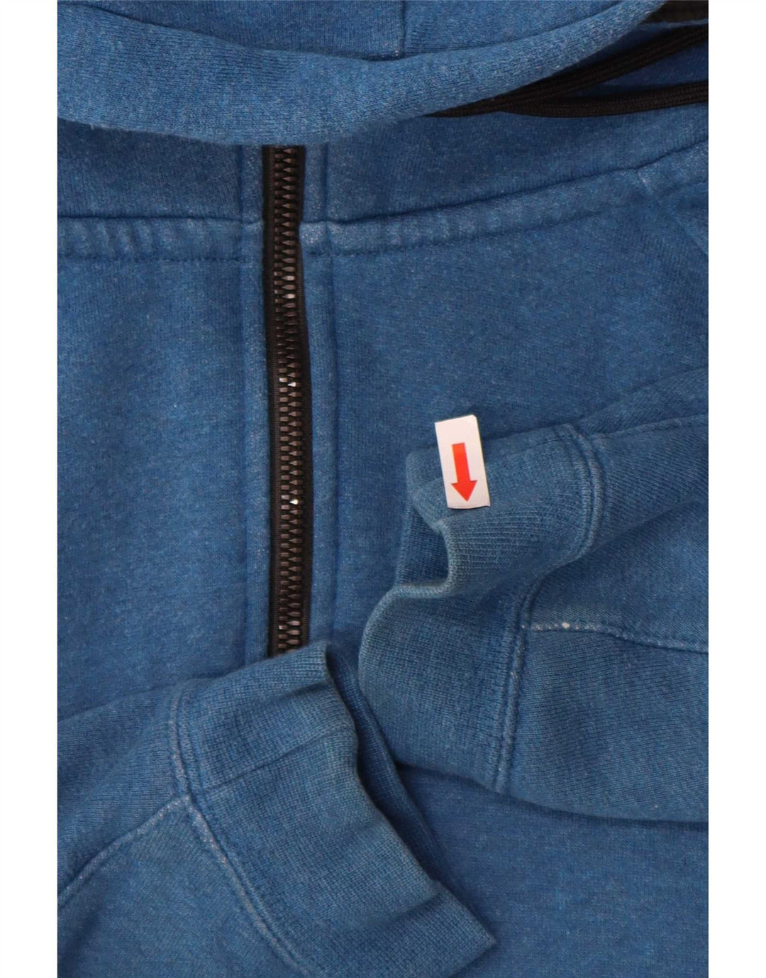 Nike Sweat à capuche zippé en coton color block bleu moyen pour homme
