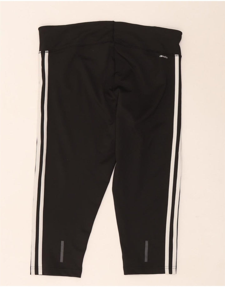 Adidas Climalite Capri Leggings UK 16/18 Large Noir Polyester