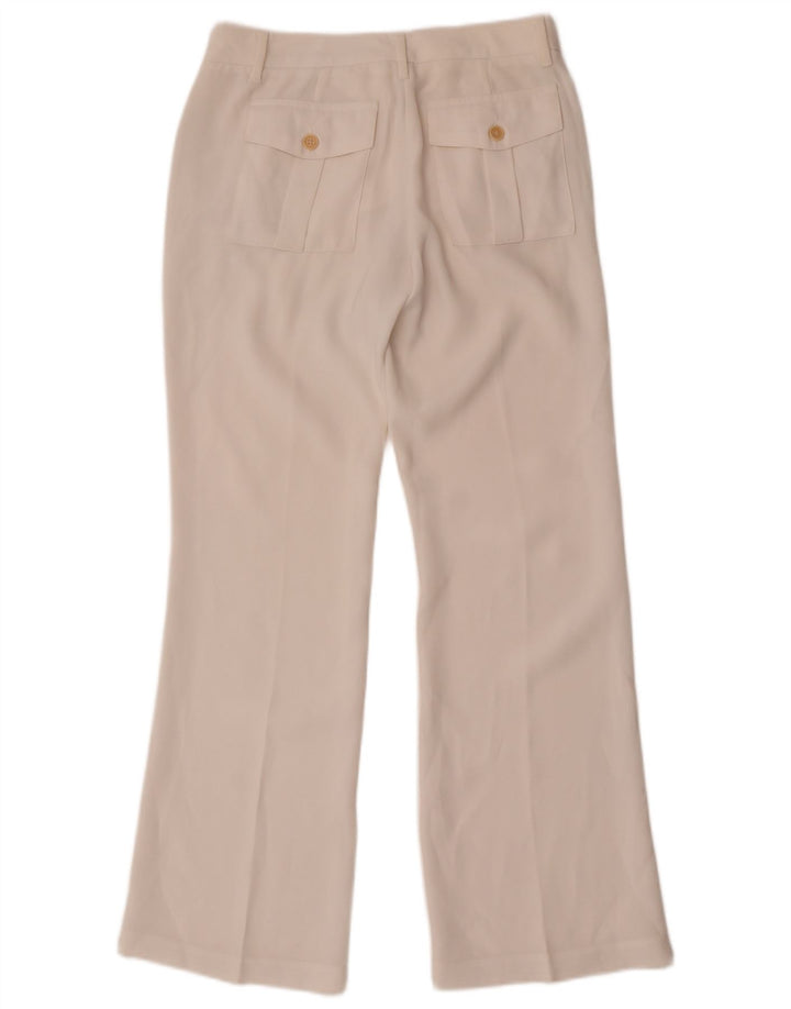 Benetton Pantalon Chino Bootcut Femme W28 L30 Blanc