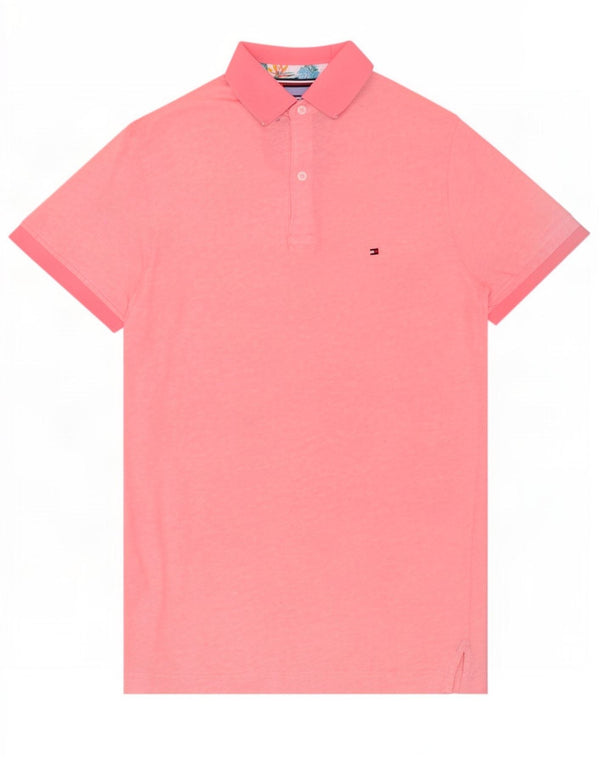 Tommy Hilfiger Polo Regular Fit Homme Rose Moyen Coton