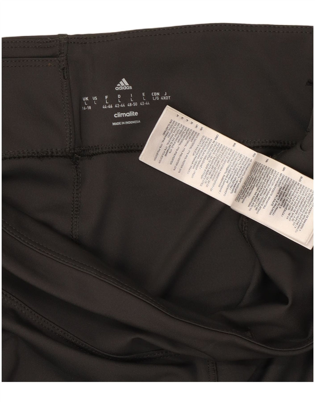 Adidas Climalite Capri Leggings UK 16/18 Large Gris Polyester