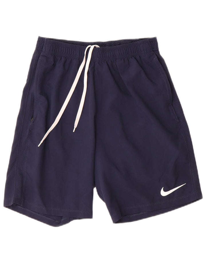 Nike Short de sport Dri Fit pour homme en polyester bleu marine moyen