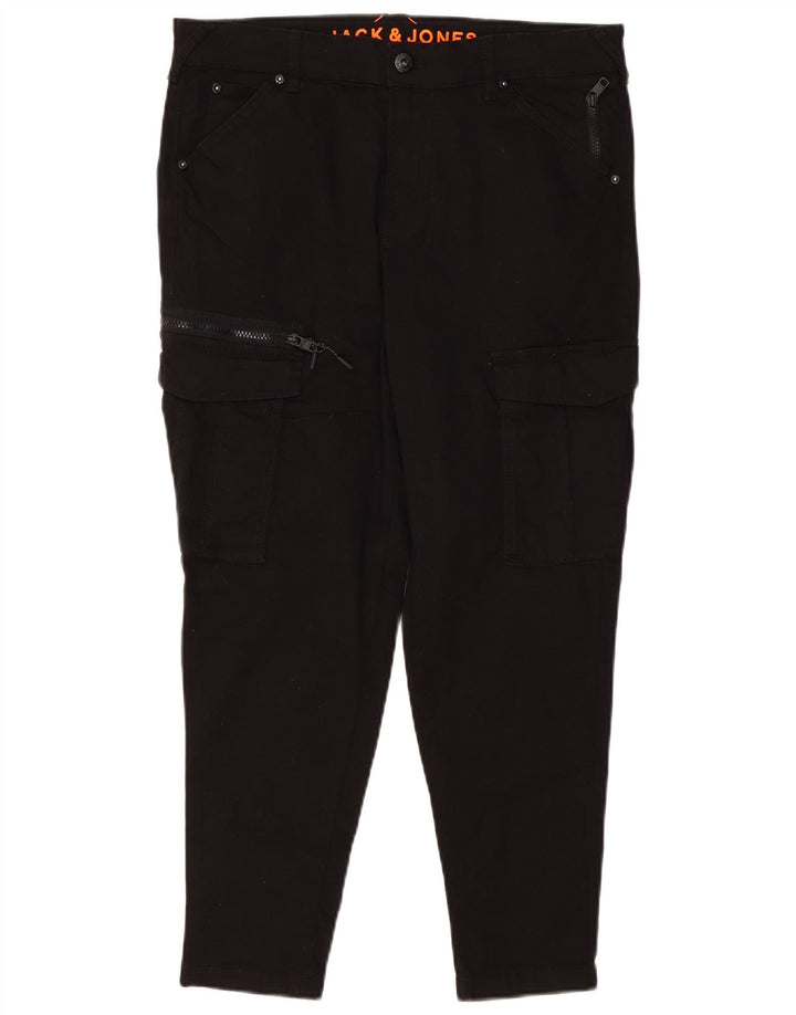 JACK & JONES Pantalon Cargo Cargo Homme W34 L26 Noir Coton