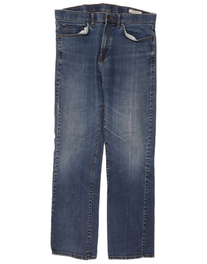 Marks & Spencer Jean droit régulier pour homme W36 L33 bleu coton