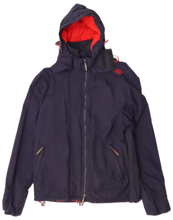 Superdry Veste coupe-vent à capuche Windcheater pour homme UK 42 XL Bleu marine