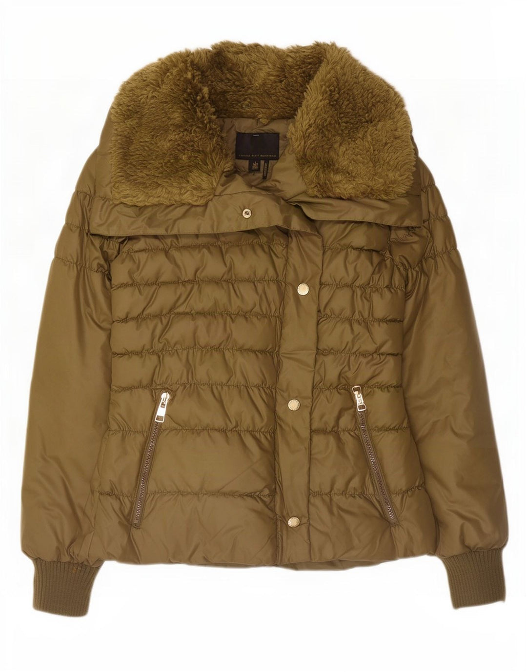 Buffalo Veste matelassée pour femme UK 12 Medium Kaki Polyester