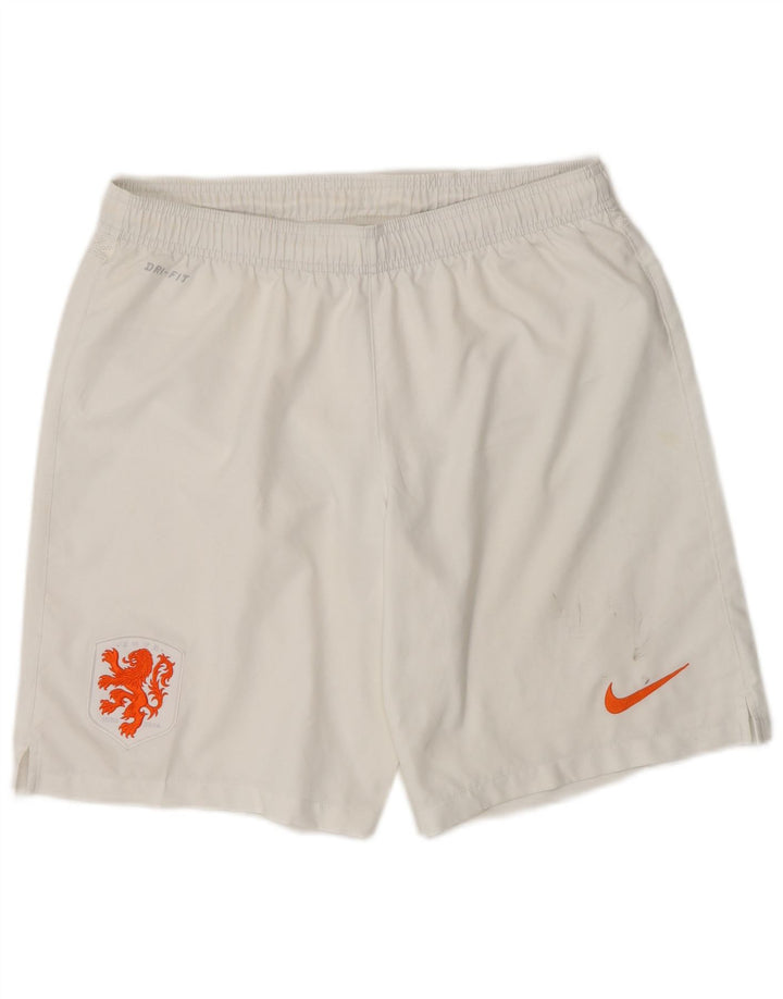 Nike Short de Sport KNVB Homme Blanc Moyen