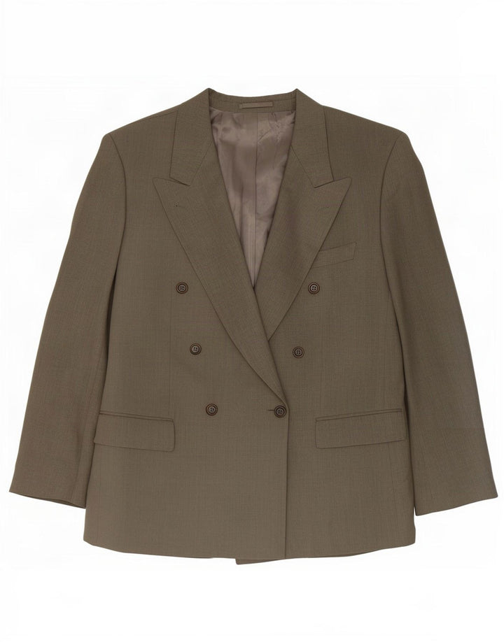 Hugo Boss Veste blazer à double boutonnage pour homme EU 54 2XL Gris Laine