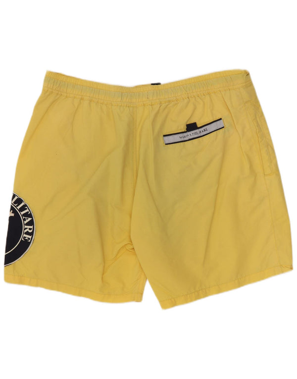Marina Militare Short de Bain Graphique XL Jaune Polyamide Homme