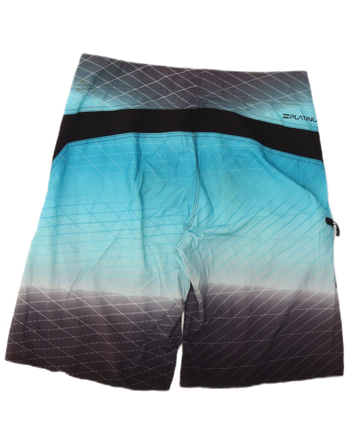 Billabong Short de bain graphique pour homme en polyester color block bleu moyen