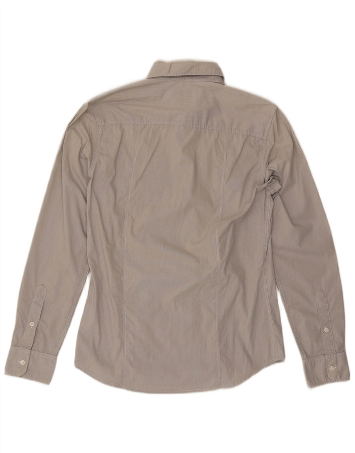 Guess Chemise Homme Gris Moyen En Coton À Rayures