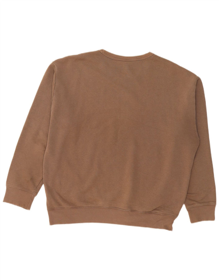 REEBOK Sweat-Shirt Coupe Ample Homme Marron Moyen