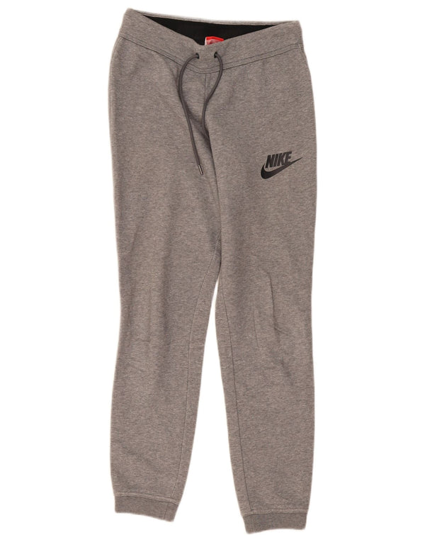 Nike Pantalon de survêtement pour femme Joggers UK 8 Small Gris Moucheté Coton