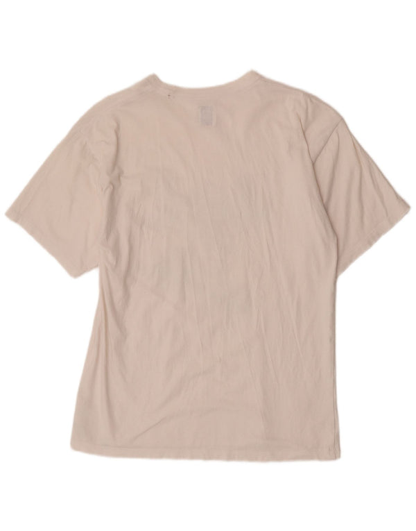 Vans Homme Regular Graphic T-Shirt Top Blanc Moyen Coton