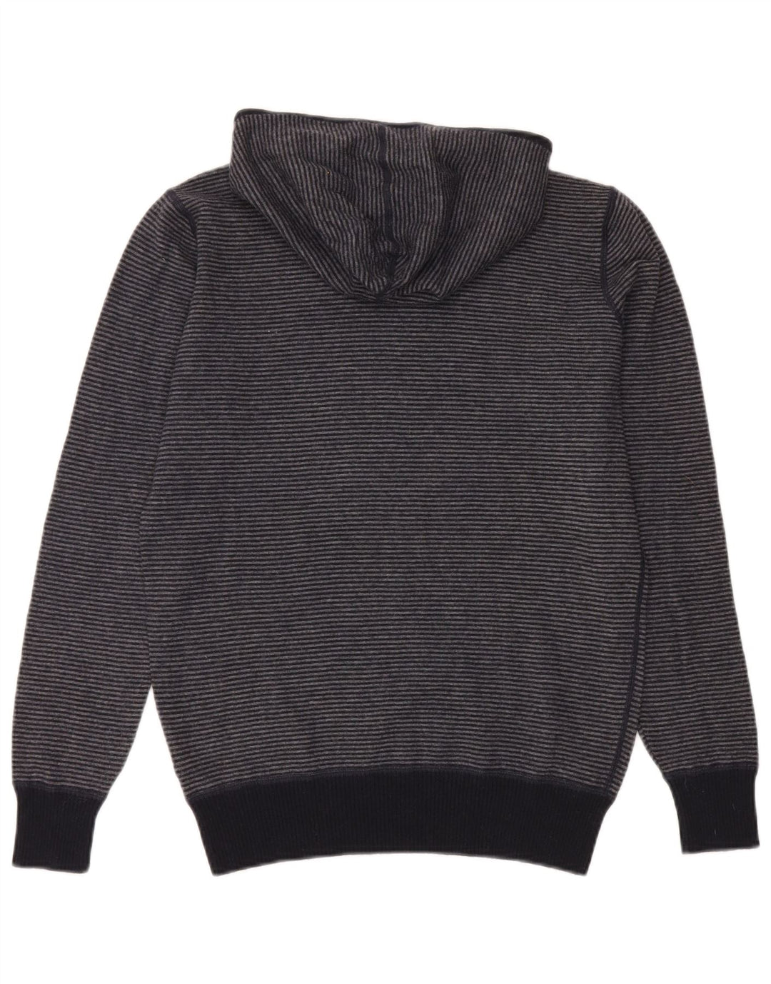 North Sails Pull à capuche pour femme UK 12 Laine rayée gris moyen