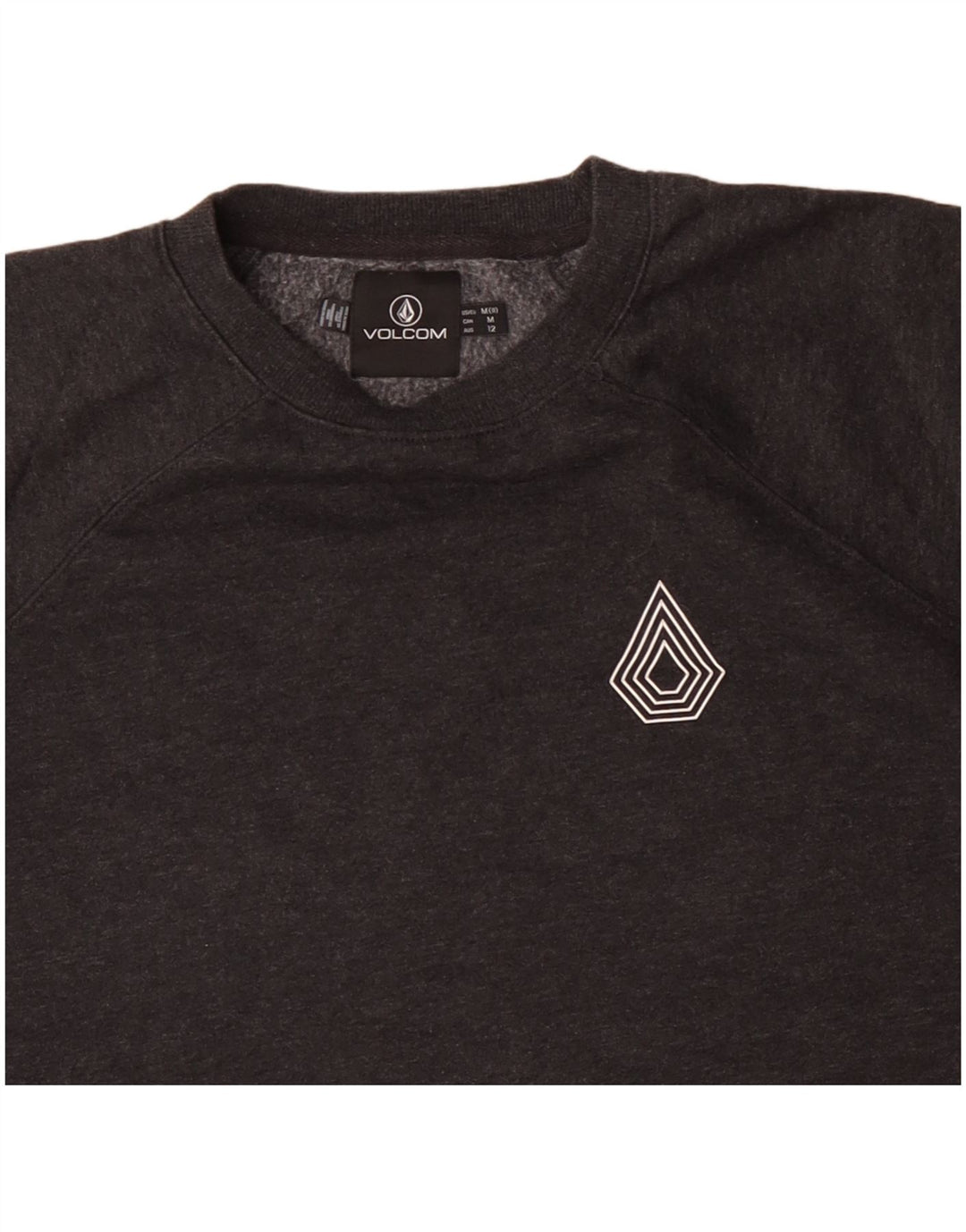 Volcom Sweat-shirt pour femme US 8 en coton gris moyen