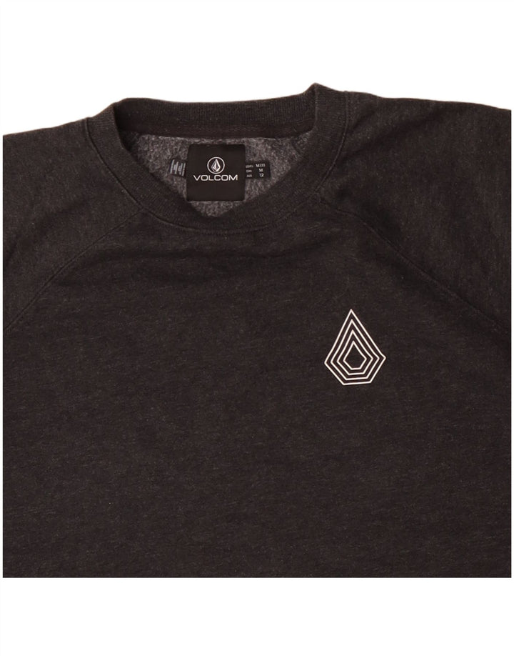 Volcom Sweat-shirt pour femme US 8 en coton gris moyen