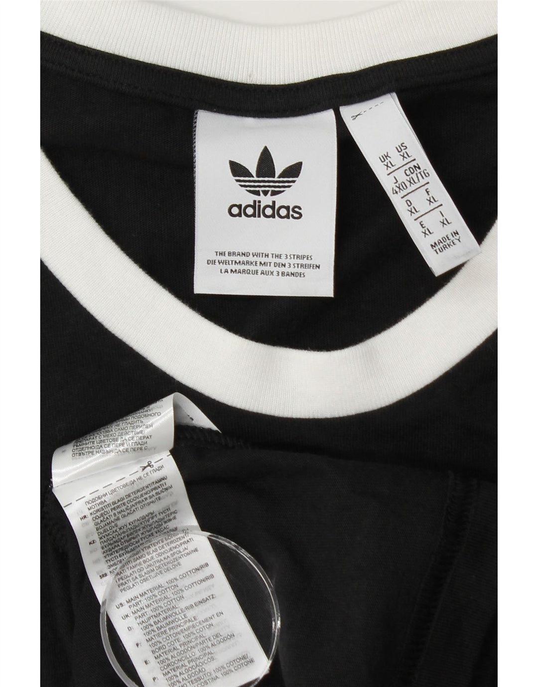 Adidas T-Shirt Homme Top XL Noir Coton