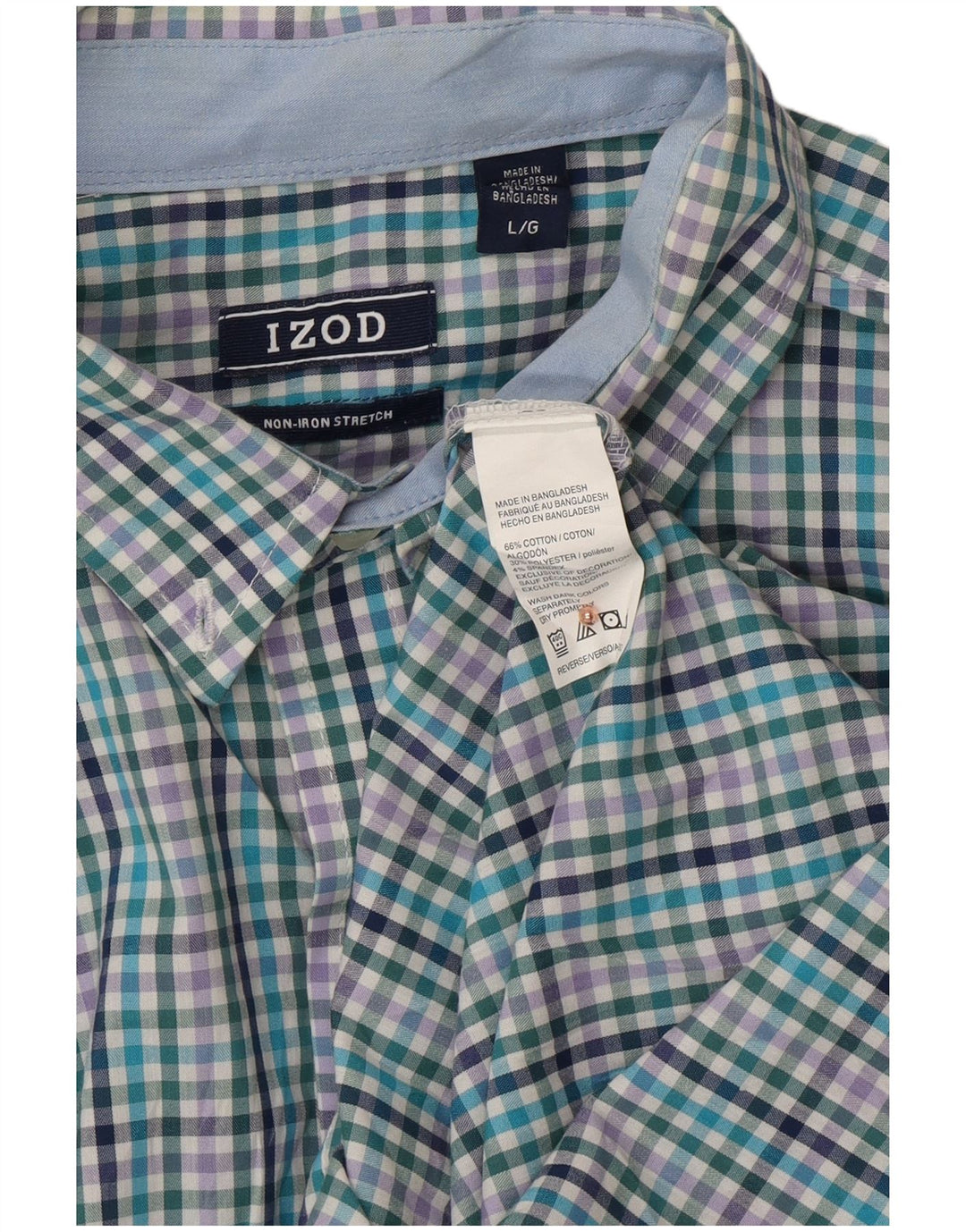 IZOD Chemise Homme Grand Carreau Multicolore Coton