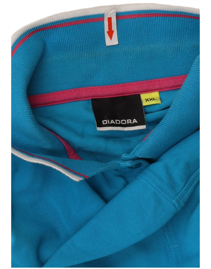 DIADORA Polo Femme UK 20 2XL Bleu