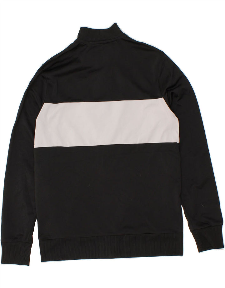 ADIDAS Boys Tracksuit Top Jacket 13-14 Years Black Colourblock Polyester Vintage Adidas and Second-Hand Adidas from Messina Hembry 