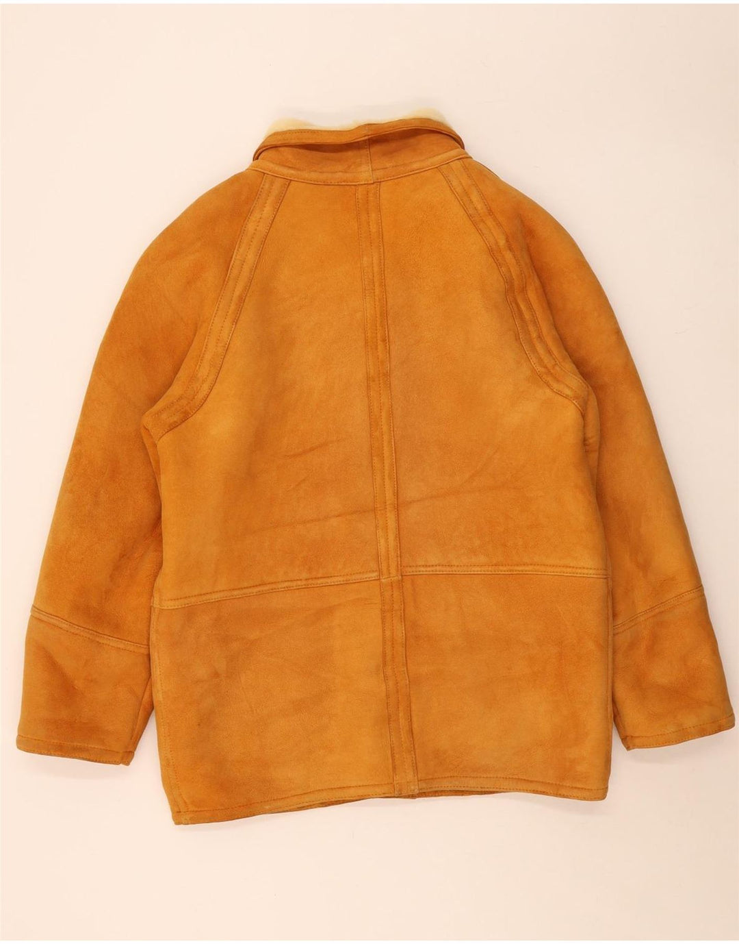 veste en peau de mouton homme vintage IT 56 XL peau de mouton marron