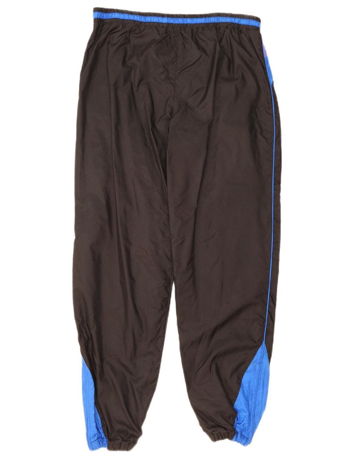 Pantalon de survêtement vintage pour homme Joggers Medium Black Colourblock Nylon