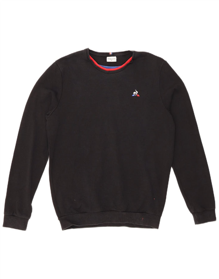 LE COQ SPORTIF Pull Sweatshirt Homme Noir Moyen Coton