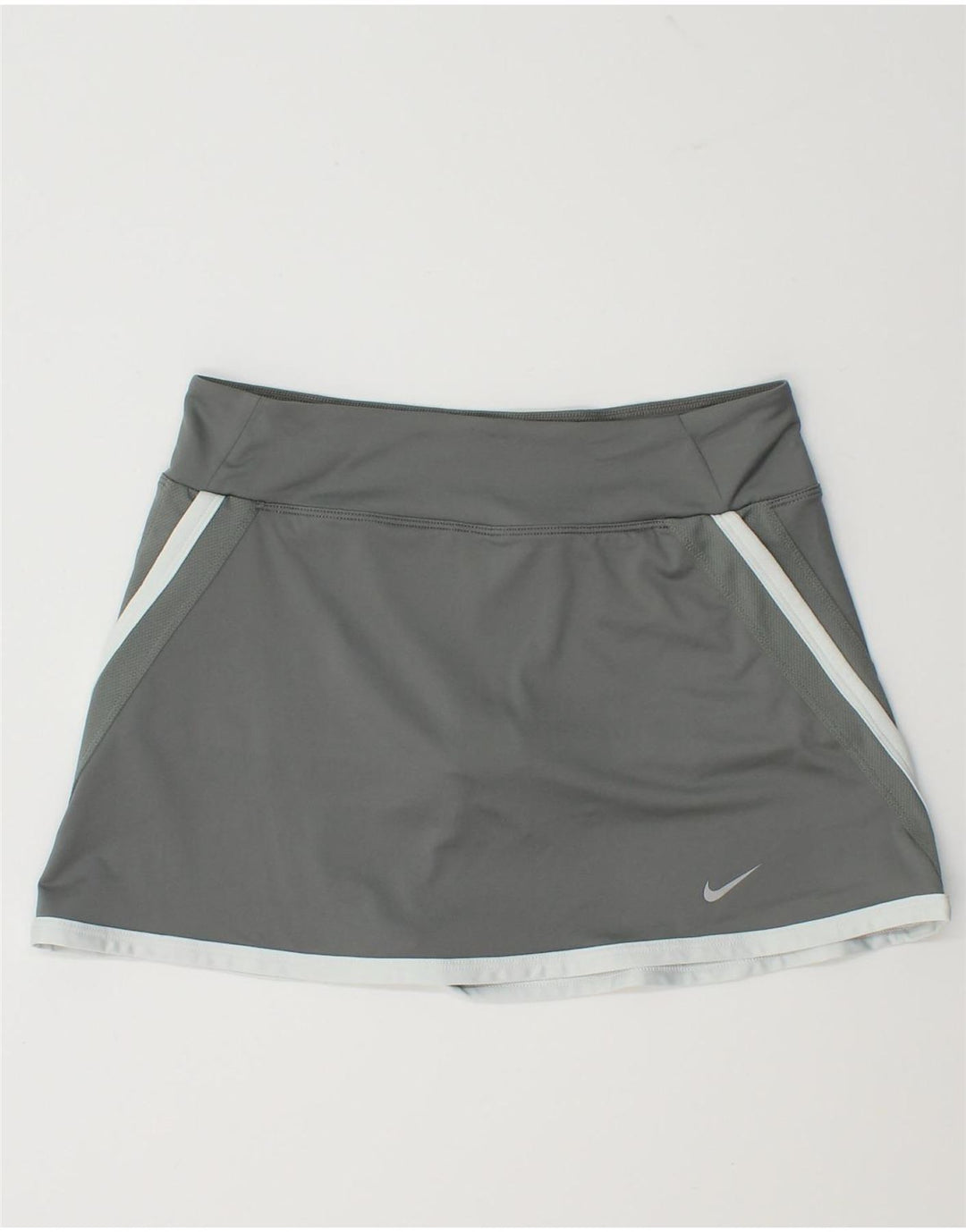 Nike Womens Dri Fit Skort UK 14 Large Gris Colorblock Polyester