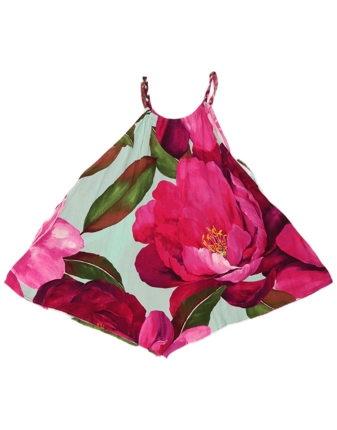 DESIGUAL Haut asymétrique dos nu pour femme UK 44 Medium Multicolore Floral