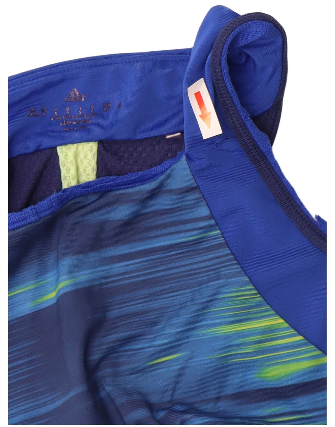 Adidas Climacool Vest Top pour femme UK 8/10 Petite rayures bleues