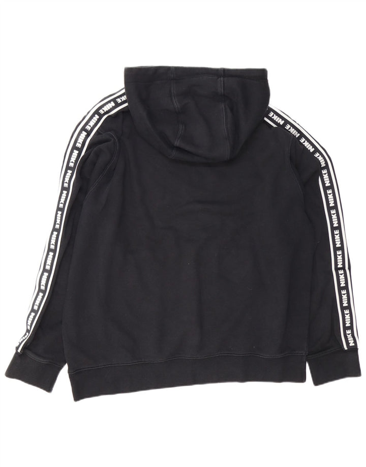 NIKE Pull à capuche graphique pour hommes Grand coton noir