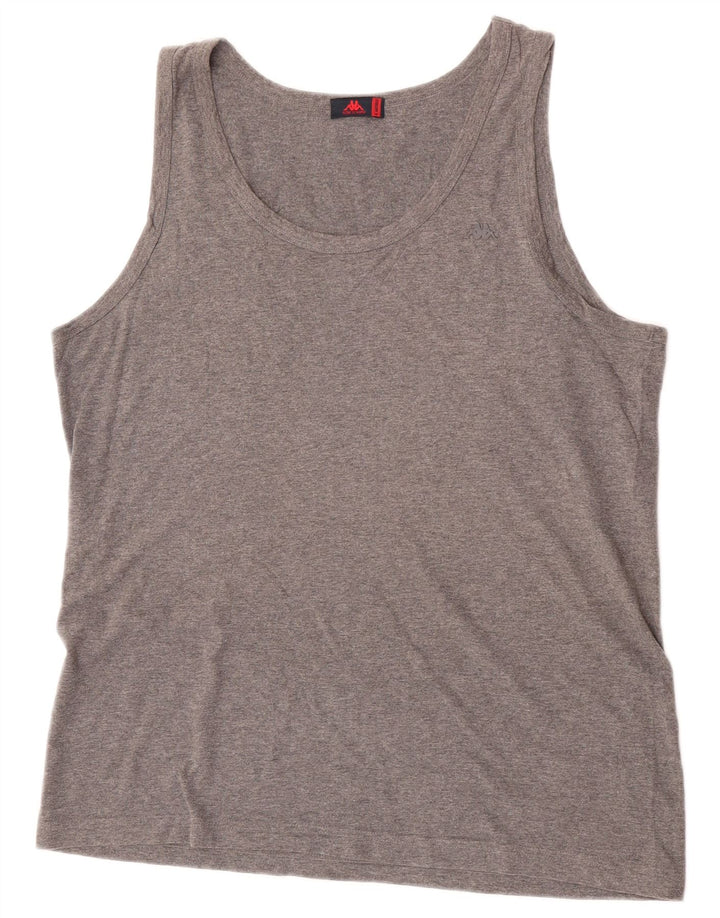Kappa Débardeur Homme Gris Moyen