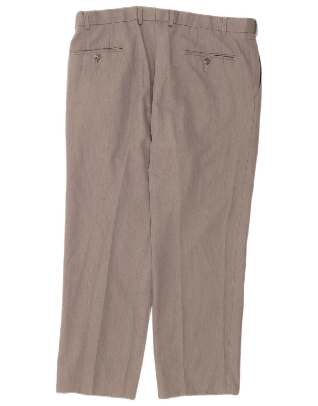 Marks & Spencer Pantalon Chino Droit Homme W38 L28 Gris Polyester