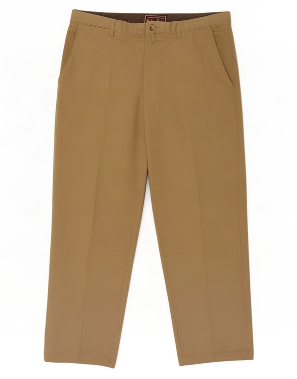 Marlboro Classics Mens Loose Fit Chino Trousers EU 58 4XL W38 L28 Beige