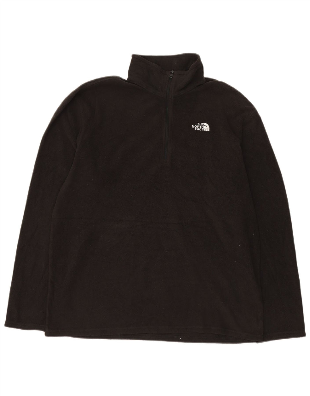 THE NORTH FACE Pull polaire à col zippé pour homme Large Noir Polyester
