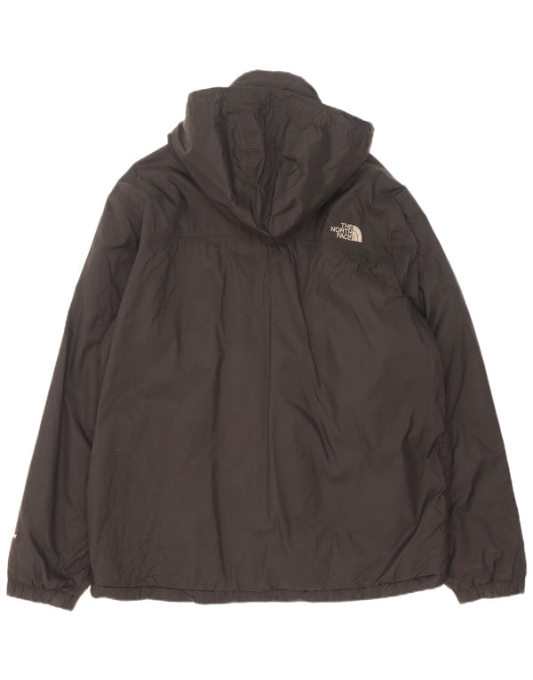 The North Face Veste coupe-vent à capuche pour homme UK 40 Large Noir Polyamide