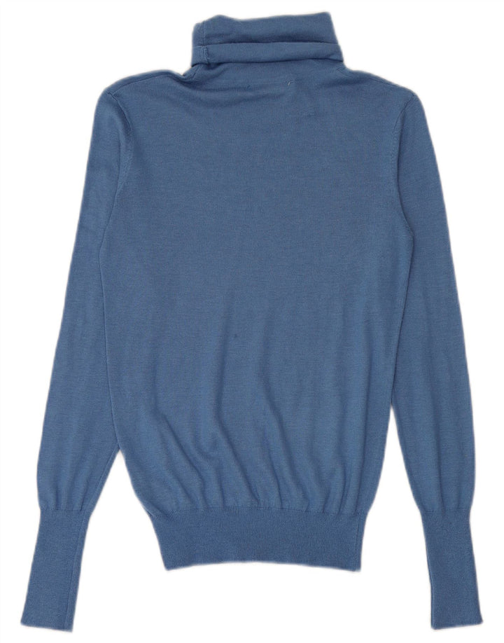 Zara Pull col roulé pour femme UK 10 Small Bleu Modal