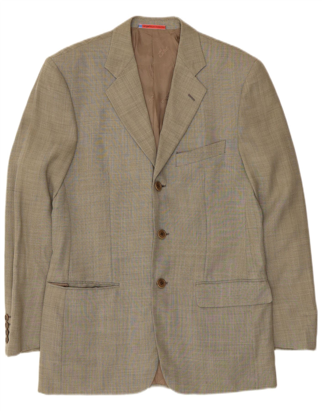 UNGARO Veste Blazer 3 Boutons Homme IT 46 Petit Kaki Laine