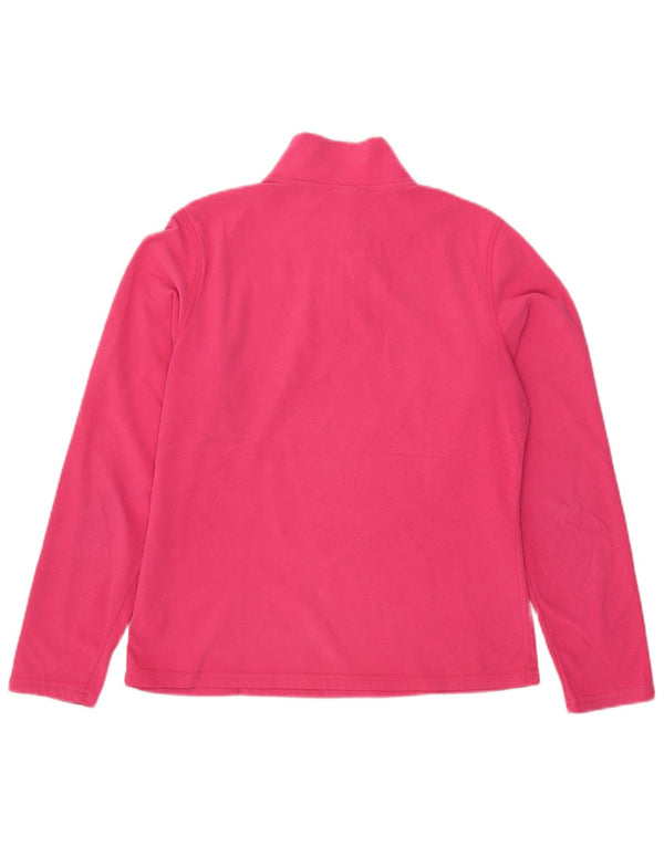 The North Face Pull polaire à col zippé pour femme UK 12 Rose moyen Polyester
