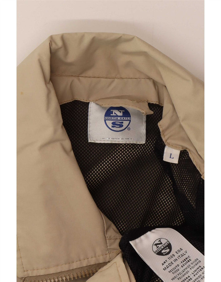 North Sails Veste Bomber Homme UK 40 Large Beige Polyamide