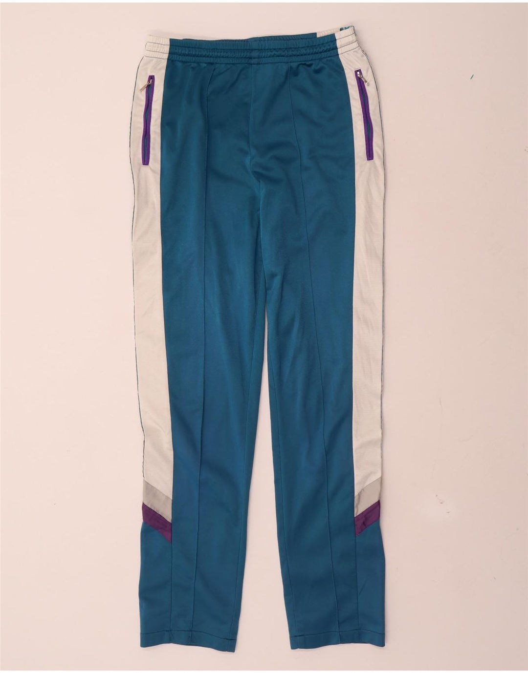 ASICS Pantalon de Survêtement Graphique Homme IT 46 Small Bleu Colorblock
