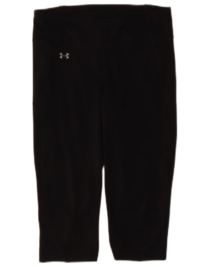 Under Armour Legging Capri Graphique Femme UK 44 Large Noir Polyester