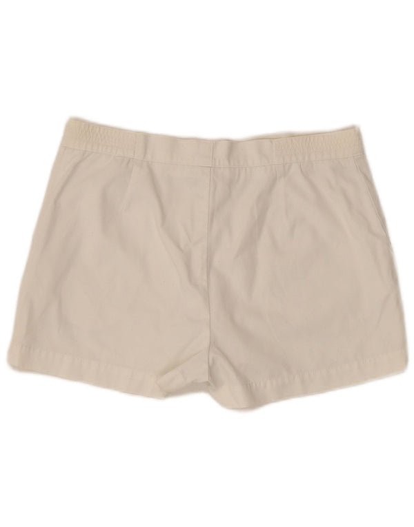 Reebok Short de Sport Graphique Femme UK 14 Large Blanc Sports