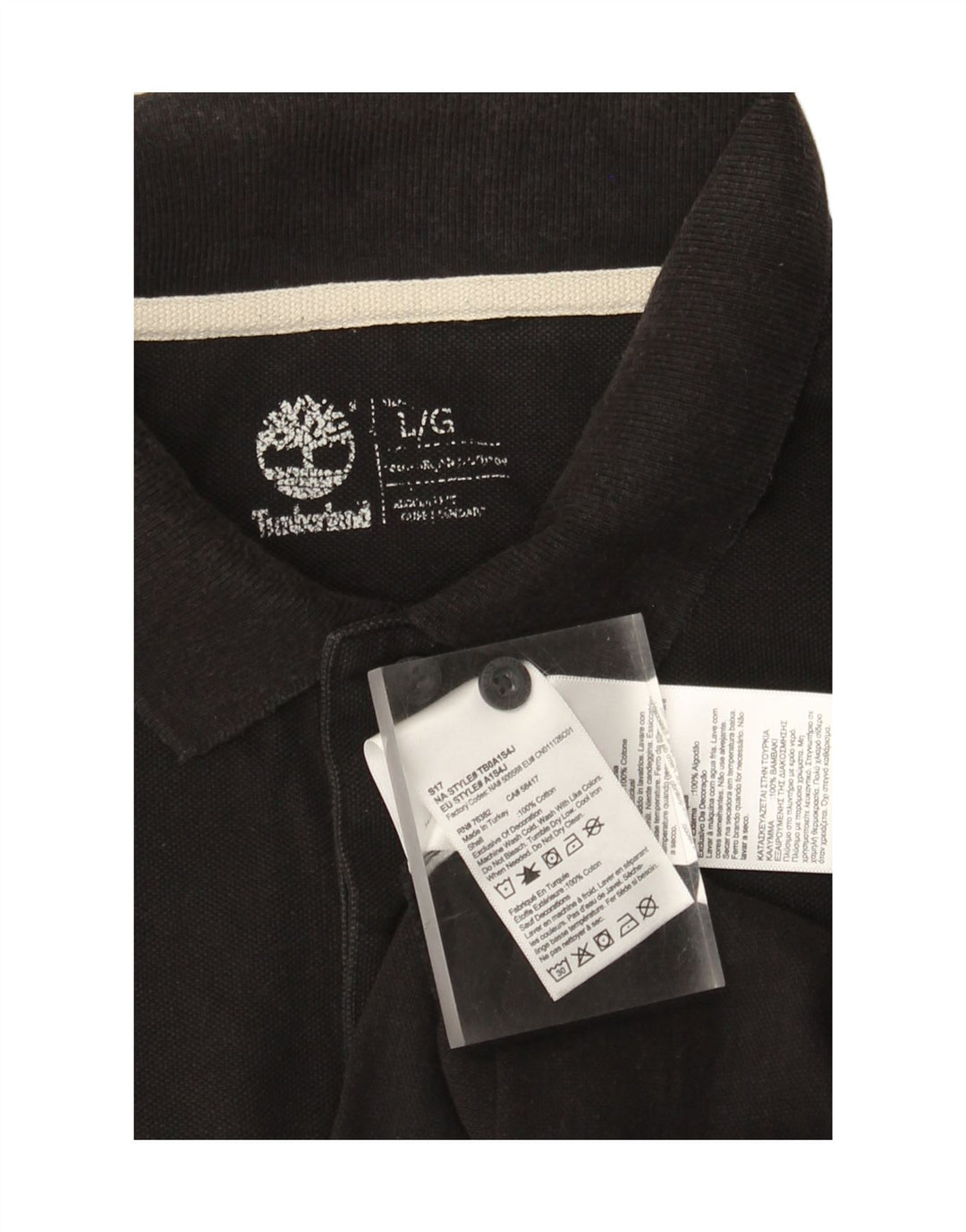 Timberland Polo Homme Grand Noir Coton