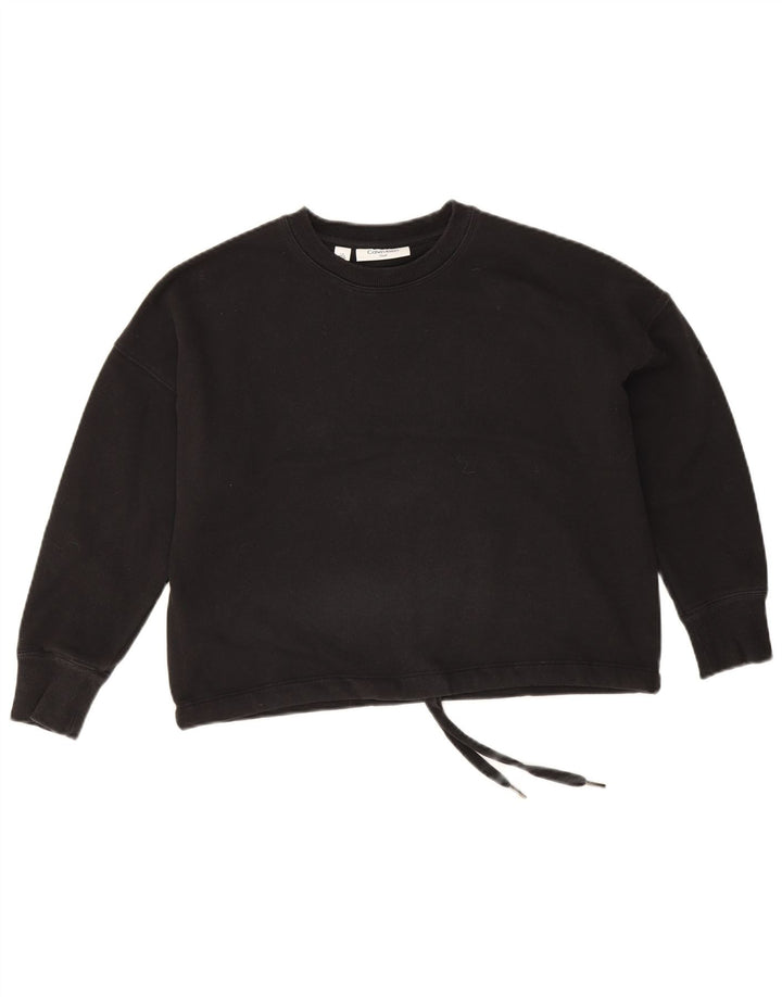Calvin Klein Haut court de golf surdimensionné à manches 3/4 pour femme Taille S Noir