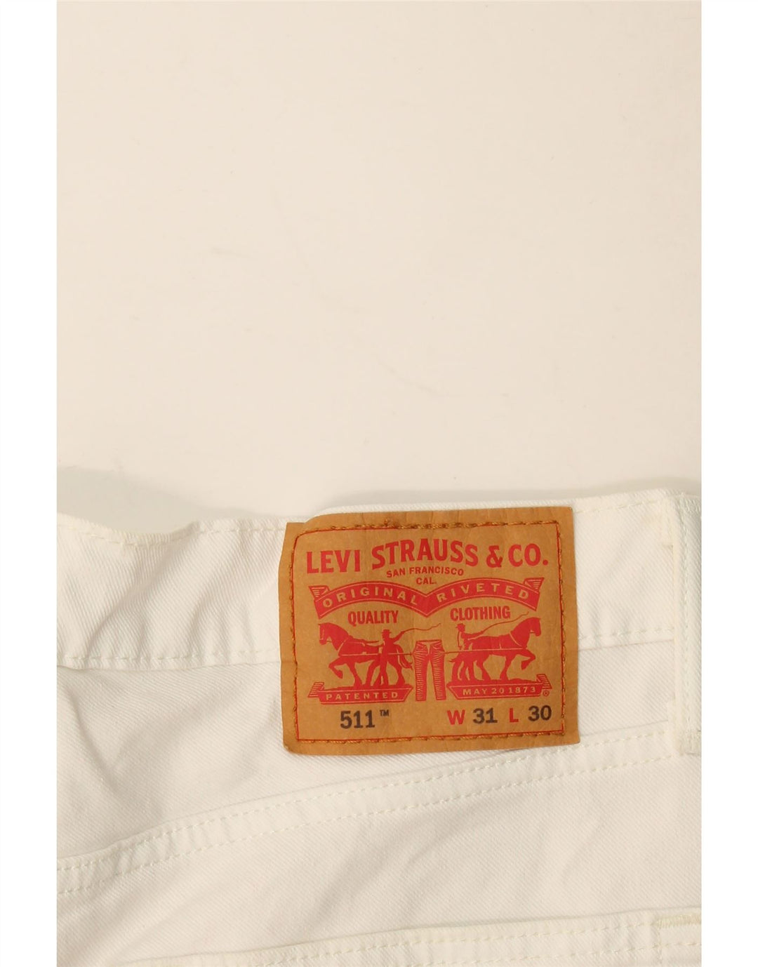 Levi's Jean Slim 511 Femme W31 L30 Coton Blanc