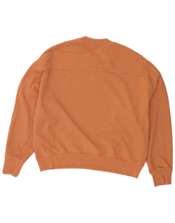 LEVI'S Sweat-shirt surdimensionné pour femme UK 14 en coton marron moyen
