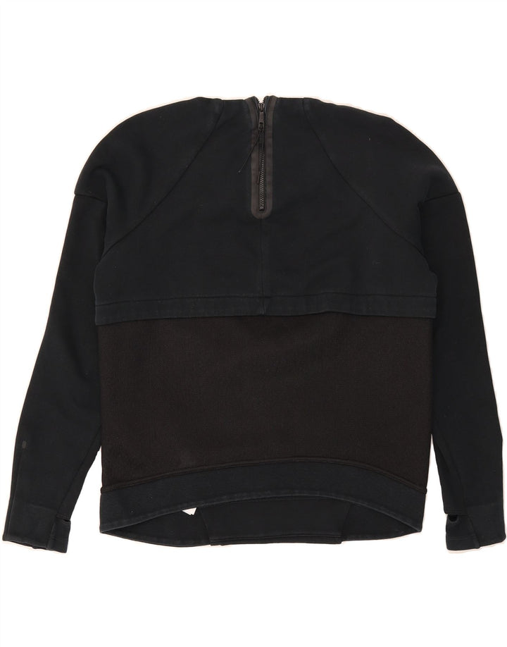 NIKE Womens Oversized Sweatshirt Jumper UK 10 Small Black Colourblock Vintage Nike and Second-Hand Nike from Messina Hembry 