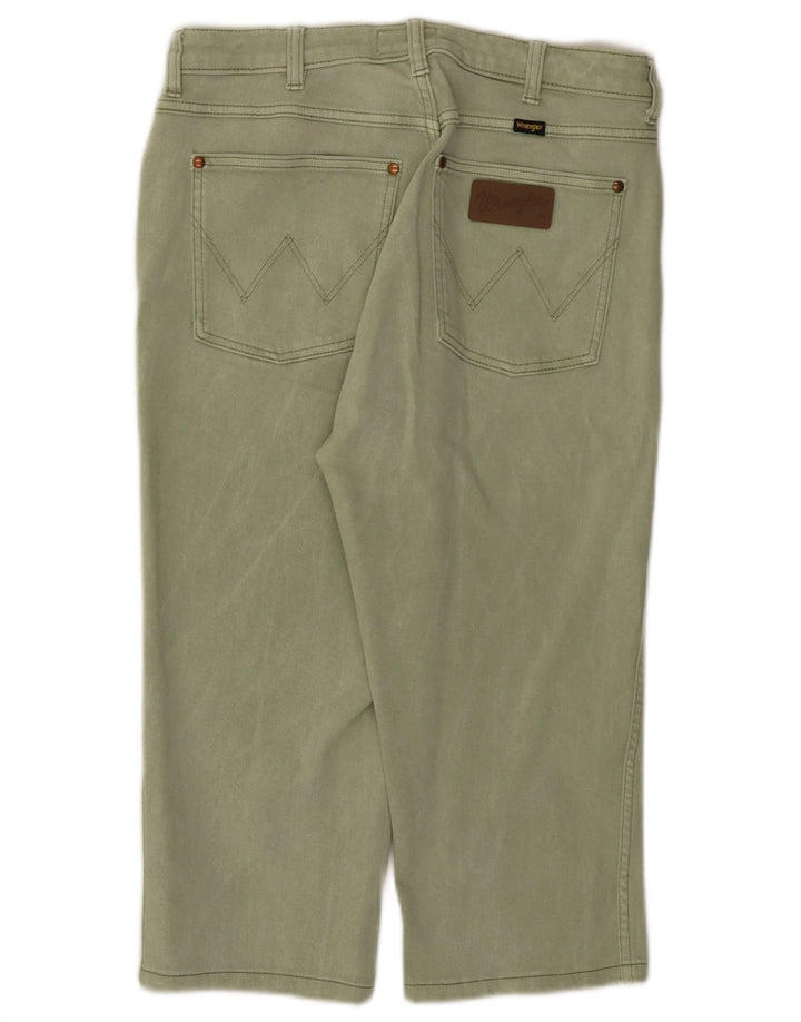 WRANGLER Pantalon décontracté droit femme W30 L27 Vert Coton